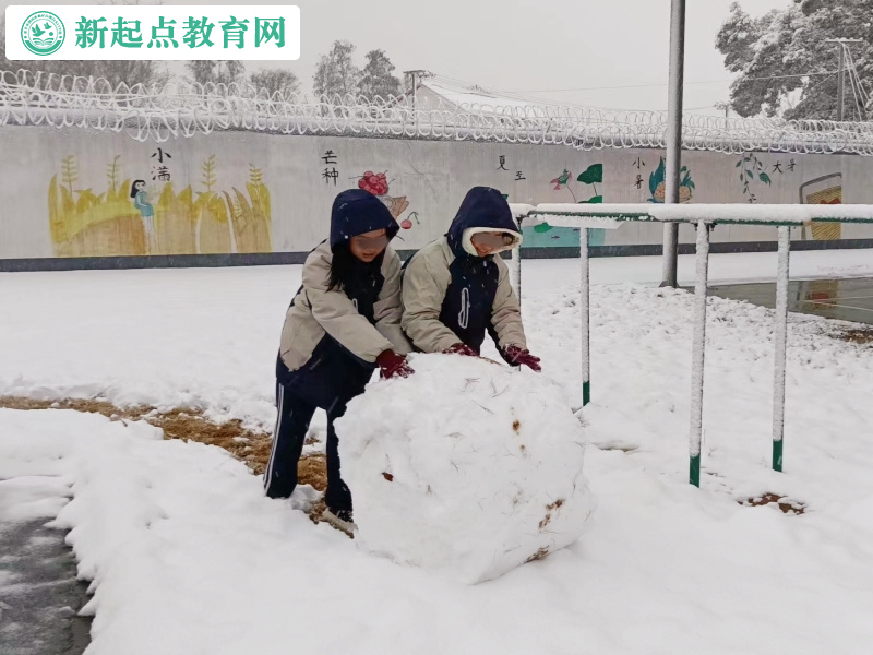 冬日激情校園，新起點孩子管教學校開展打雪仗活動